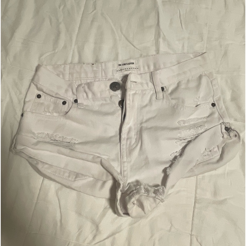 One Teaspoon White Bandit Shorts